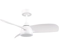 REALITY HELSINKI - Ventilator - Wit mat - incl. 1x SMD 20 W - Afstandsbediening - Geintegreerde dimmer - Traploos instelbare lichtkleur - Dimbaar met schakelaar - Niet externe dimbaar - Geheugenfunctie - Zomer- en wintermodus - 6 snelheidsniveaus — afbeelding 1