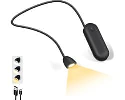 Flexibele LED Nekleeslamp Oplaadbaar met 3 Kleuren en 3 Helderheidsniveaus