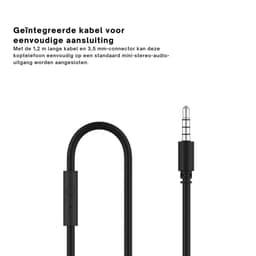 VH Supplies®Koptelefoon Kinderen met Draad - Kinderkoptelefoon - Bedrade Hoofdtelefoon - 85dB - Zwart — thumbnail 3