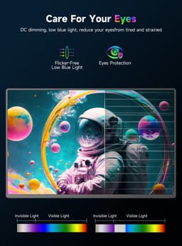 Uperfect Portable Monitor ColorT06 16.0" |3840*2400P|+| 16.7M (8bit)|+|104.8%sRGB|+1200(cd/m²)+1500:1 Contrast+IPS Draagbaar monitor with Dual USB-C/MINI HDMI & Speakers — thumbnail 7