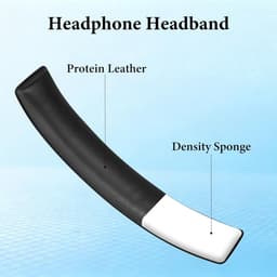 Allecto - Eiwit lederen - vervangende hoofdband - compatibel voor hoofdtelefoon - Turtle Beach Stealth 700 Gen2 - Gen2 MAX - zwart. — thumbnail 4