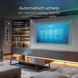 Lumenix® AIR – Google TV – Chromecast ingebouwd – Thuisbioscoop met Netflix – 500 ANSI – Full HD 1080p (4K ondersteund) – WiFi 6 & Bluetooth 5.2 – Autofocus & Auto Keystone – Home Cinema Projector — thumbnail 3