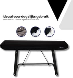 Keyboard Beschermhoes - Keyboard met 66 toetsen tot 98 cm Breed - Pianobeschermer - Keyboardhoes - Stofhoes - Keyboardbeschermer — thumbnail 4