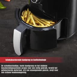 Aura® Mini airfryer - Airfryer - Airfryer klein - Zwart - ‎27cm x 27cm x 32cm — thumbnail 5