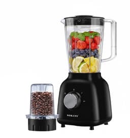 Sokany, Multifunctionele Blender Mixer 2-in-1 500W 1.6L met Maalmolen, Zwart — thumbnail 1