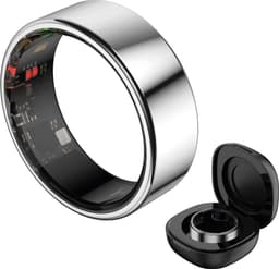 HAALE II Smart Ring met Oplaadcase - Silver - Size 10 — thumbnail 1