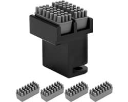 Nozzle Borstel - Inclusief 4 Extra Silicone Borstels - 3D Printer Reinigingsset