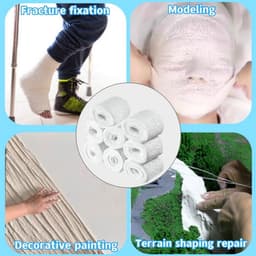 Gipsverband Set voor Afdrukken: Buik, Baby Buik en Knutselprojecten | 8 Rollen — thumbnail 3