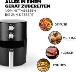 Luchtfriteuse 3 Liter - Compacte Airfryer met 1500W voor Gezond Frituren tot 200°C — thumbnail 6