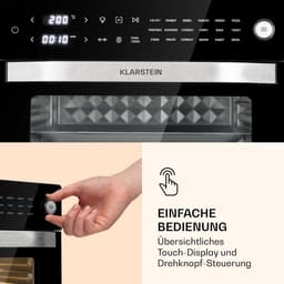 XXL Hetelpan Airfryer 30L met 18 programma's - Oven, RVS, met Rotisserie en Accessoires — thumbnail 6