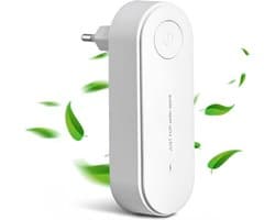 Ion luchtreiniger - Mini negatieve ionenreiniger - Compact en draagbaar - Verwijdert 99,97% van dierengeuren, rook en stof - Geschikt voor slaapkamers/woningen/woonkamers/dierenverblijven/badkamers.