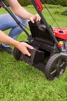 Benzine grasmaaier - Krachtige maaier - Gazon onderhoud - 4INONE functie - 46 cm maaibreedte - rood — thumbnail 5