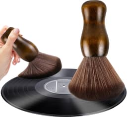 Premium Platenborstel - Vinylplatenreinigingsborstel - Antistatisch houten vinylborstel - Platenreiniger - Schoonmaak voor Vinylplaten - LP Borstel - Soft Brush Record Brush Antistatische Plaatborstel Van Carbon - Accessoires voor platenspelers — thumbnail 1