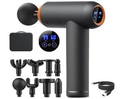 Delightness Massage Gun - Massagepistool - Massage Apparaat - 99 Versnellingen - Elektrische Massagetool - Ontspanning - Zwart