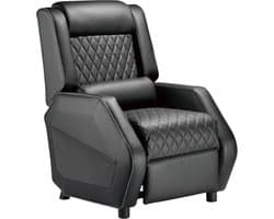 VDD - Gamestoel - Fauteuil - Game stoel - Gamestoel met voetsteun - Gamestoel zwart
