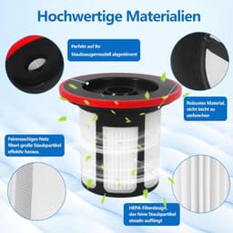 Filter - 2 Stuks Geschikt voor Bosch Unlimited Serie 6 Accustofzuiger - Stofzuiger onderhoud en reinigings accessoires - Stofzuigerfilter - hepa filter - stofzuigerfilter - Vervangingsfilter - Stofzuiger Onderdeel — thumbnail 4