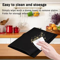 Airfryer-hoes Zware hittebestendige waterdichte stof stofvrije airfryer-hoes Geschikt voor Ninja AF101 4 quart airfryer / Instant Vortex Plus 6 quart XL airfryer (zwart) — thumbnail 2