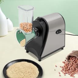 Elektrische Keukenmachine - Groentesnijder Rasp - Snel Groenten Snijden - Krachtige 1000W Motor - 5 Kegels Inbegrepen - Zilver Zwart — thumbnail 5