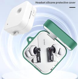 Beschermhoes - Ultradun - Siliconen - Rood - Valbescherming - Draagbaar Geschikt voor Nothing Ear (3) 2025 - Compatibel met In-Ear Earbuds - Hoesje. — thumbnail 3