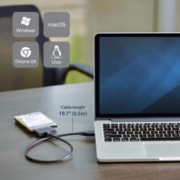 SATA naar USB kabel - 2,5" SATA III harde schijf adapter - extern converter voor SSD/HDD datatransfer — thumbnail 2
