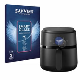 3 Stuks Savvies Screenprotector - geschikt voor Philips Airfryer 2000 Gen 2 4,2L - beschermfolie glas transparant — thumbnail 2