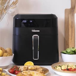 Tristar Airfryer Digitaal XXL FR-6999 - Heteluchtfriteuse - 6 liter - 10 programma's - Touch screen - Zwart - 1700W — thumbnail 9