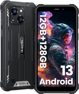 OUKITEL WP32 Rugged Smartphone - IP68/IP69K Outdoor Telefoon - Dual SIM 4G - 12GB RAM - 128GB ROM - 6300 mAh - 5,93 inch - GPS, NFC, OTG - Zwart — thumbnail 1