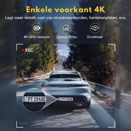 RONN® Dual Dashcam - Voor en Achter Camera – Auto Camera Met Nachtzicht – Zwart - 5cm x 10cm x 4cm — thumbnail 3