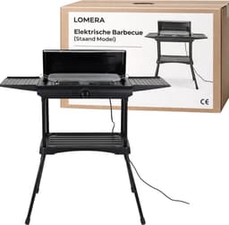 Lomera Elektrische Barbecue Staand - Elektrische Barbecue met Onderstel - Elektrische Barbecue op Voet - Elektrische Barbecue Balkon - Elektrische Barbecue Camping - Elektrische BBQ Staand - Staande Elektrische Barbecue — thumbnail 2