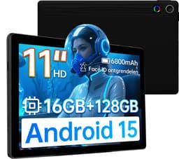 Hotlight A7 - Android 15 Tablet - 11 inch - 16(4+12)GB RAM/128GB ROM– 6800mAh - Zwart — thumbnail 1