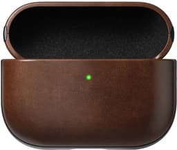 Nomad Modern Lederen Hoesje AirPods Pro 3 – Speciaal Ontworpen voor AirPods Pro (3e Generatie) – Biedt Toegankelijke USB-C Poort – Qi en MagSafe Laadcompatibiliteit - Bruin — thumbnail 1