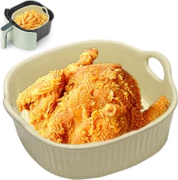 Ynkkvre - Ovenschaal - keramische ovenschaal vierkant - 650 ml hittebestendig - keramiek - met handgrepen, duurzaam - geschikt voor oven, airfryer en magnetron, geel — thumbnail 3