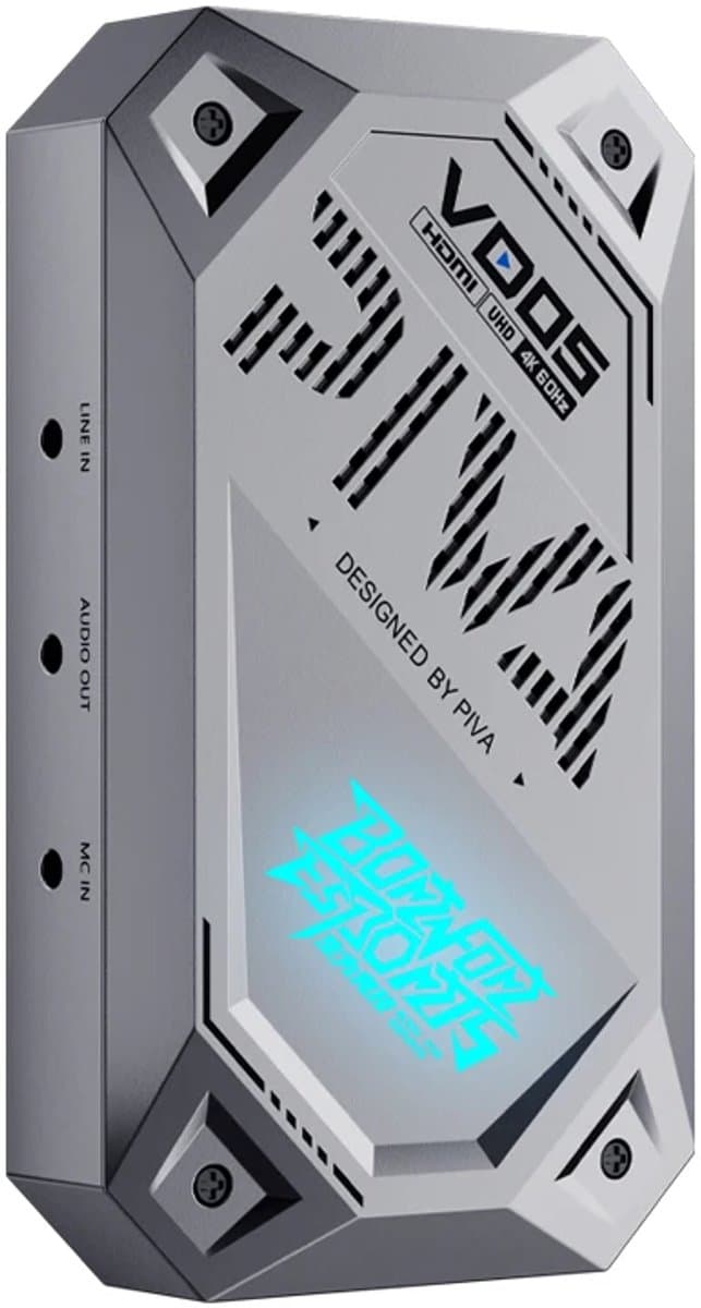 Xcruiser 4K HDMI Capture Card USB 3.0 – Video Capture voor Streaming, OBS, TikTok Live, YouTube, PS5, Xbox & Nintendo Switch – Plug & Play — afbeelding 1
