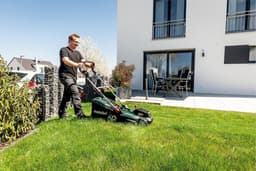 Accu Grasmaaier - Draadloze Maaier - Tuinonderhoud Gazon - Borstelloze Motor - 36 cm Snijbreedte - Zwart Groen — thumbnail 5