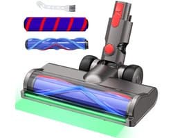 Stofzuigerkoppen met 2 rollers geschikt voor Dyson V7 V8 V10 V11 V15 stofzuiger