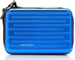 Harde Schijf Tas - Opberg Case - Beschermende Opslag - Schokbestendig Aluminium - 16 x 11 x 5 cm - Blauw