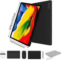 Hotlight 2K (2000x1200) Tablet - 11.5 inch Tablet met Toetsenbord -Grijs Tablet Hoes Sleeve - Stylus - Muis - 30 GB RAM/128GB ROM - 8400mAh - 5G WiFi — thumbnail 5