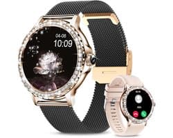 Dames Smartwatch met Bellen & Hartslagmeter - IP68 Waterdicht - 1.3" HD Scherm - voor Android & iOS