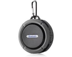Draagbare Mini Bluetooth Speaker - Waterdicht IP65 - Draadloos met Handsfree & Oplaadbaar - Compact voor Reizen, Thuis en Buiten (Grijs)