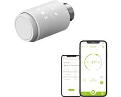 Slimme Radiator Knop - Thermostaat Klep - Energie Besparen - Wifi Direct Koppeling - 10 x 5.65 cm - Wit