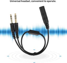Helikopter Headset Adapter voor Luchtvaart Headset - Universele Stekkers & Connectors — thumbnail 4