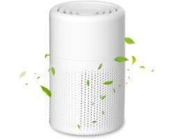 Luchtreiniger met HEPA Filter Ultra Stil – Draagbare Air Purifier 37 dB | Compact met Aromatherapie, Wit