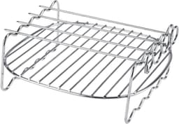 BBQ Kookrek - Dubbele Laag Rvs Spiezen - Griddle Vervangingsaccessoires voor Airfryer HD9225 9920 9231 9233 9904 — thumbnail 1