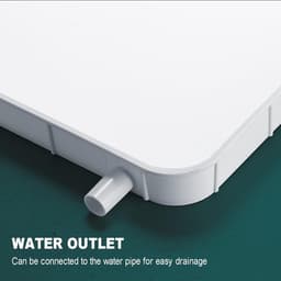 Universele Lekbak met Afvoerslang voor Airco Buitenunit - Condenswater Opvangbak — thumbnail 3