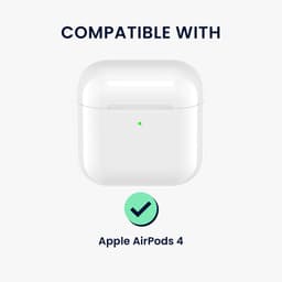kwmobile Transparante hoofdtelefooncase voor Apple Airpods 4 hoes - Headphones TPU cover met standaardfunctie en veiligheidsvergrendeling - poederroze — thumbnail 3
