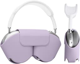 kwmobile cover voor over-ear koptelefoon - Compatibel met Apple AirPods Max / AirPods Max 2 - Van polyester - In lila wolk — thumbnail 2