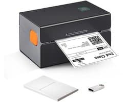 D&A Printer - Labelprinter - Labelmaker - Labelprinter verzendlabel - Labelprinter bluetooth - Labelprinter etiketten - Zwart