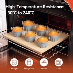 6 Stuks Silicone Vormen Voor Airfryer Muffin En Ei Vormen Herbruikbare Ovenvormen Anti-Aanbak Voor Muffins Pudding En Bakken Geschikt Voor Airfryer En Oven — thumbnail 3
