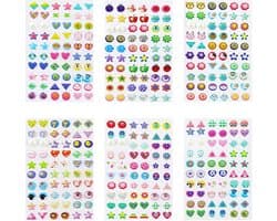 Drievoudige 3D Crystal Stickers voor Kinderen - Creatieve Decoratie - 360 Stuks