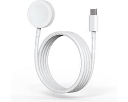 Qost - Apple Watch Oplader - Wit - 1 Meter - USB-C - Apple Watch Kabel - Snellader - 10W